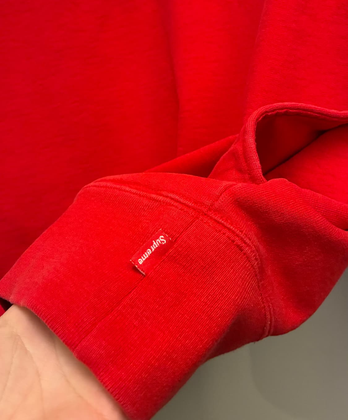 (M)Supreme 슈프림 투톤 하프집업 스웻셔츠 맨투맨 그린레드 상품이미지6