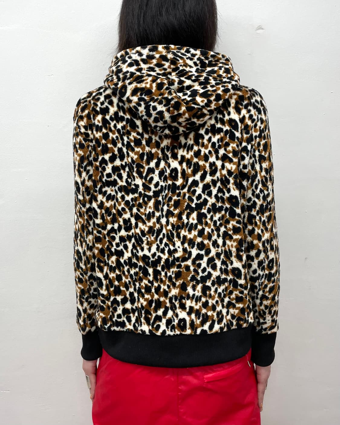 Leopard Fur Hooded Zip-Up 상품이미지2