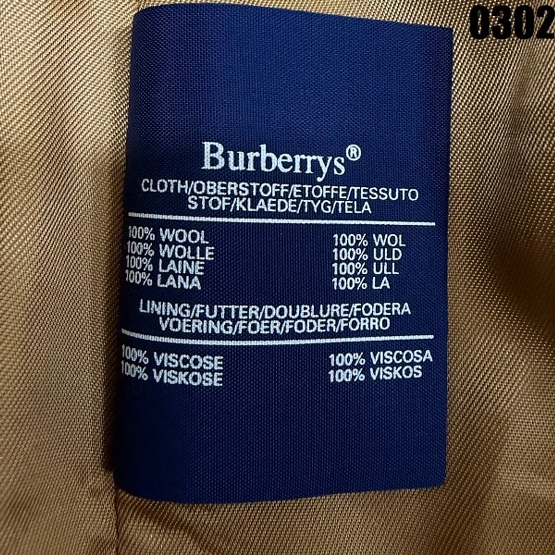 버버리 버버리스 울 롱코트 M  상품이미지5