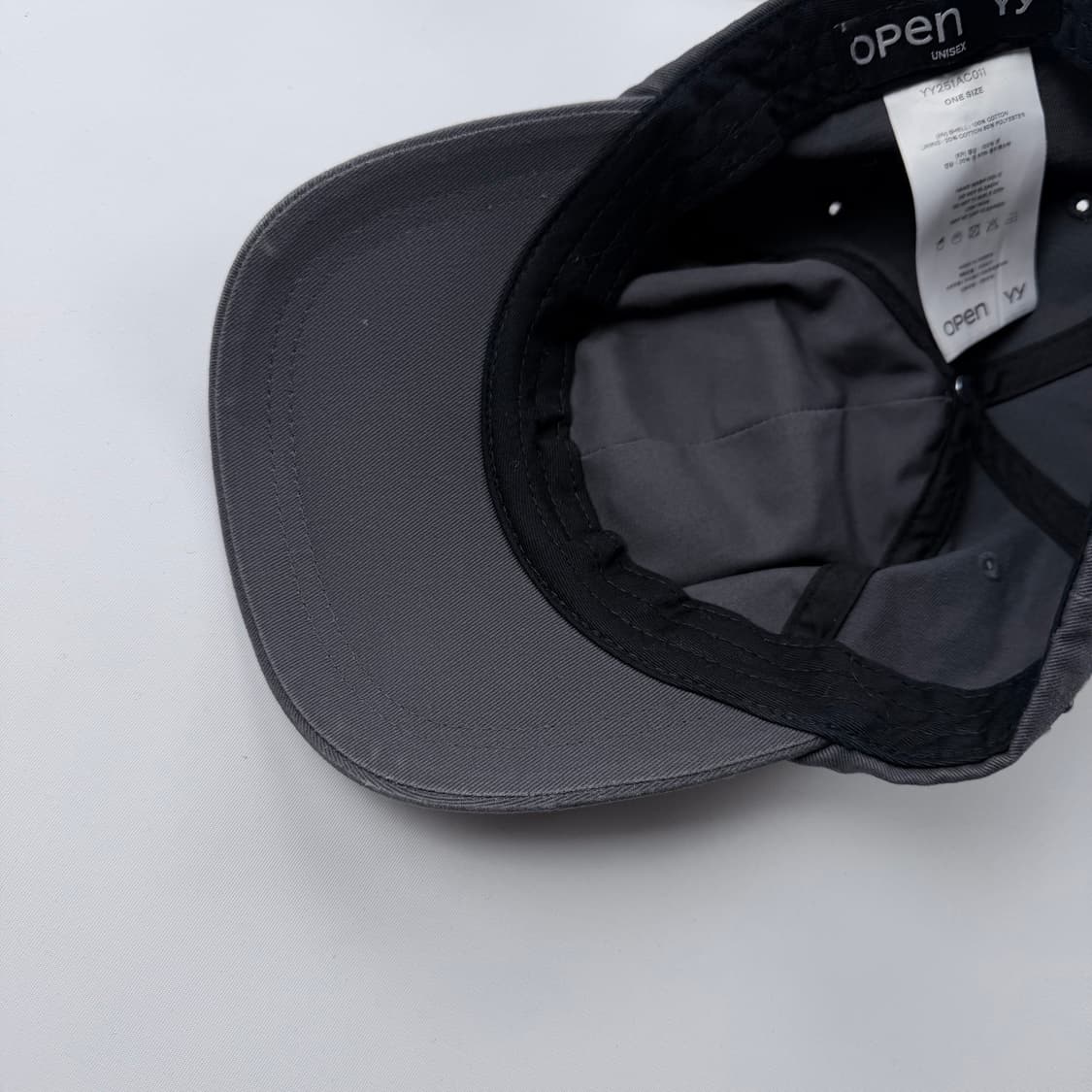 오픈yy 블루 리본 스네이크 볼캡 차콜 상품이미지4