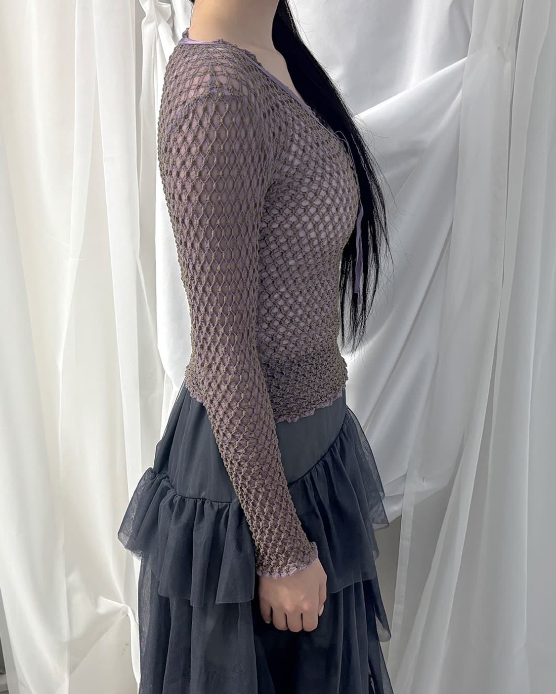 Hanky Panky 라벤더 믹스 허니콤 스모킹 탑 상품이미지9