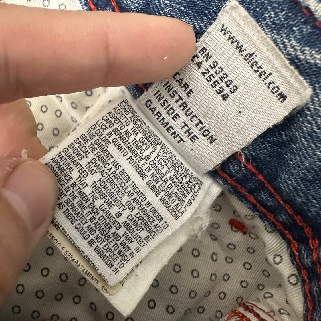 DIESEL 디젤 데님 숏 청반바지 팬츠 34인치 상품이미지9