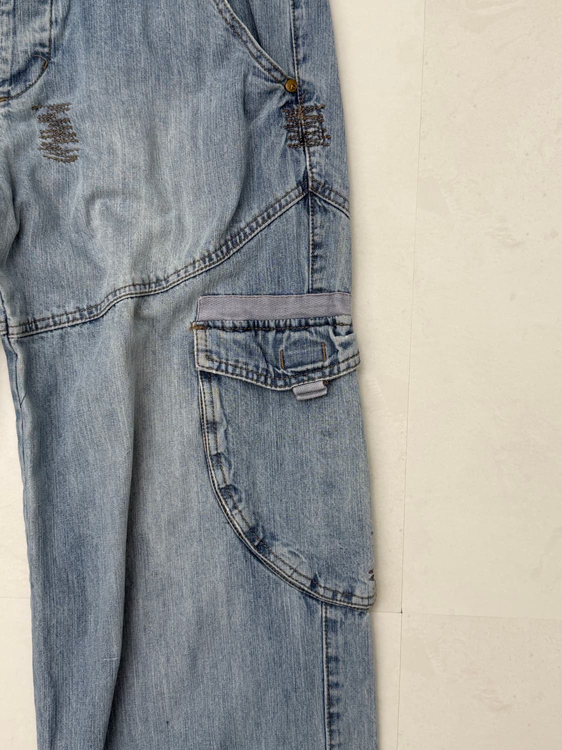 라이트 데님 카고 팬츠 상품이미지8