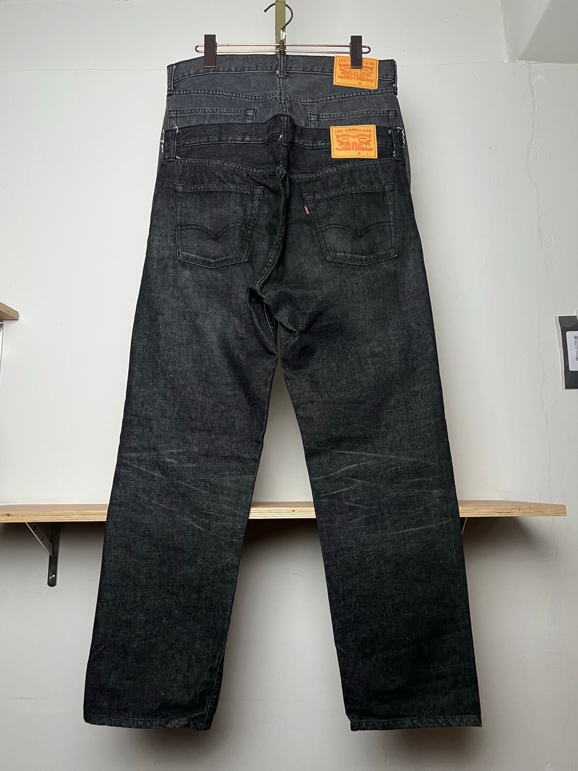 준야와타나베 리바이스 25SS 더블 레이어드 새깅 팬츠 상품이미지6