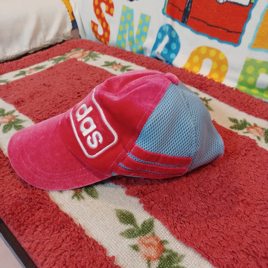 00s y2k 아카이브 아디다스 벨루아 매쉬 볼캡 찐핑 상품이미지2