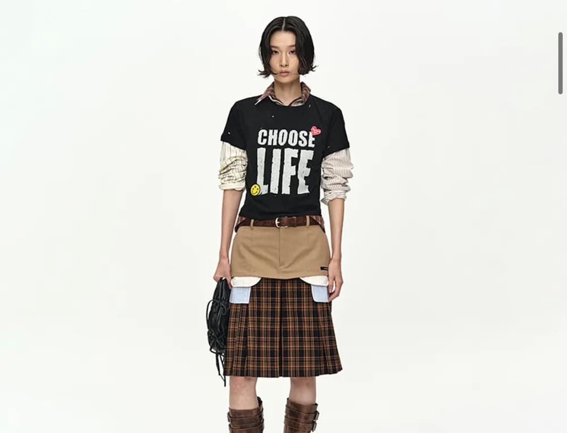 (M) 앤더슨벨 choose life t shirt 반팔  상품이미지3
