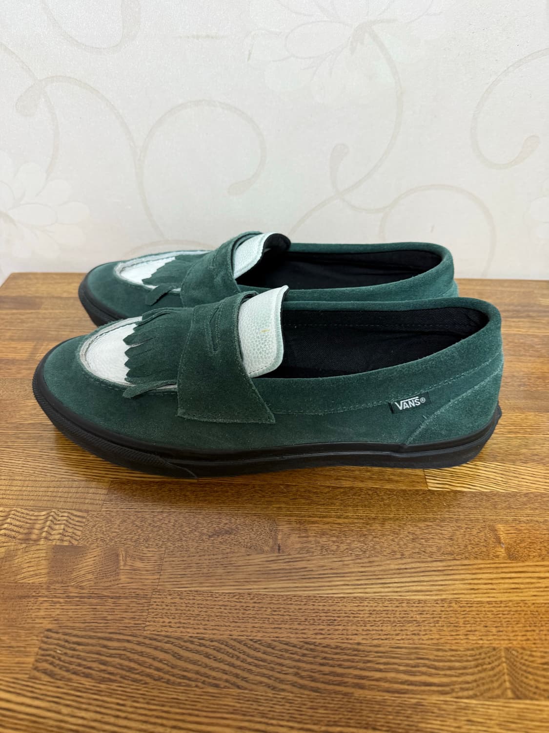 반스 x 아리하라 미유키 로퍼 그린 화이트 상품이미지2