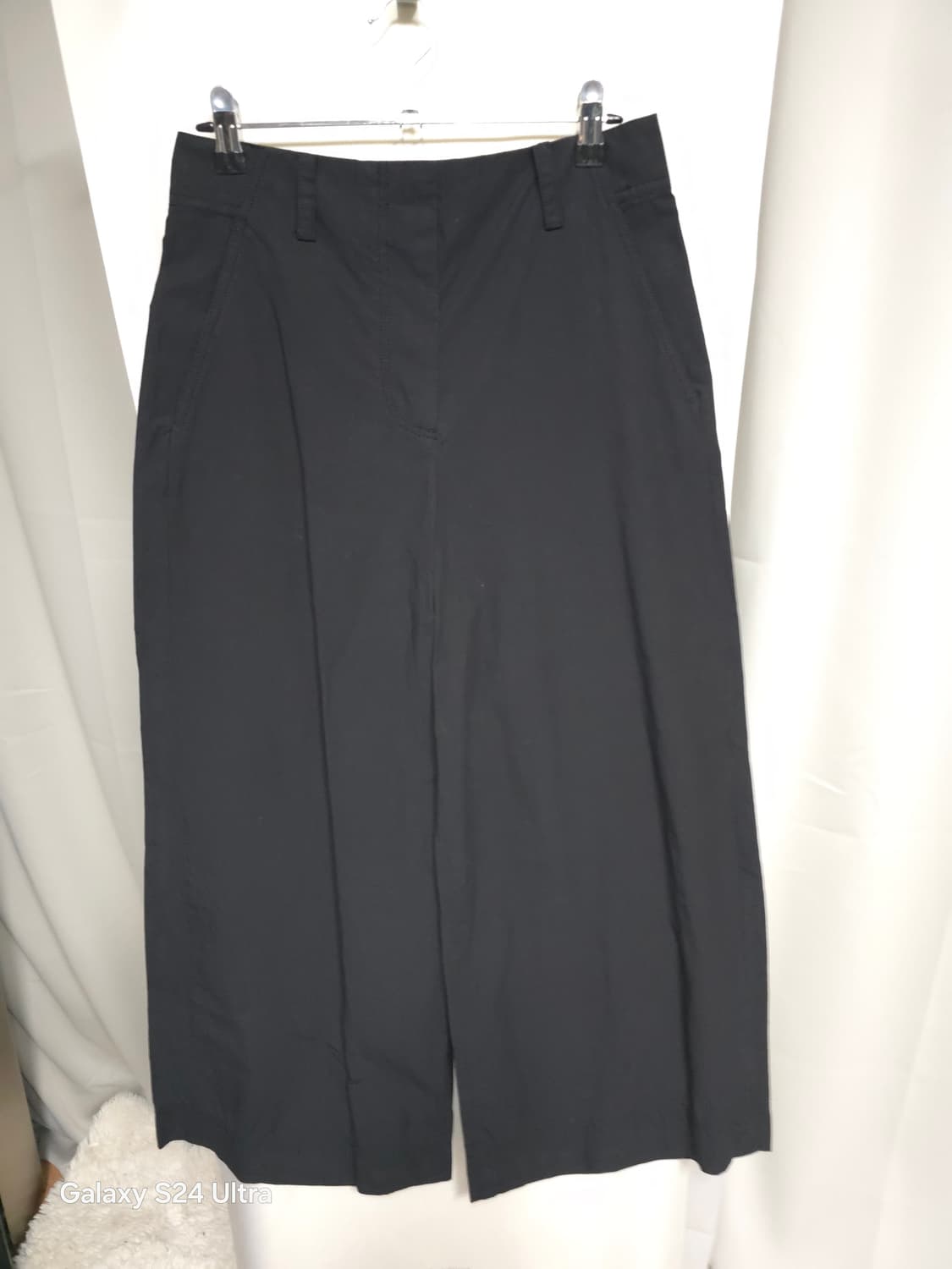 Cos 코스 블랙 면 와이드 팬츠 Eur 34 ✨️정품✨️
 상품이미지1