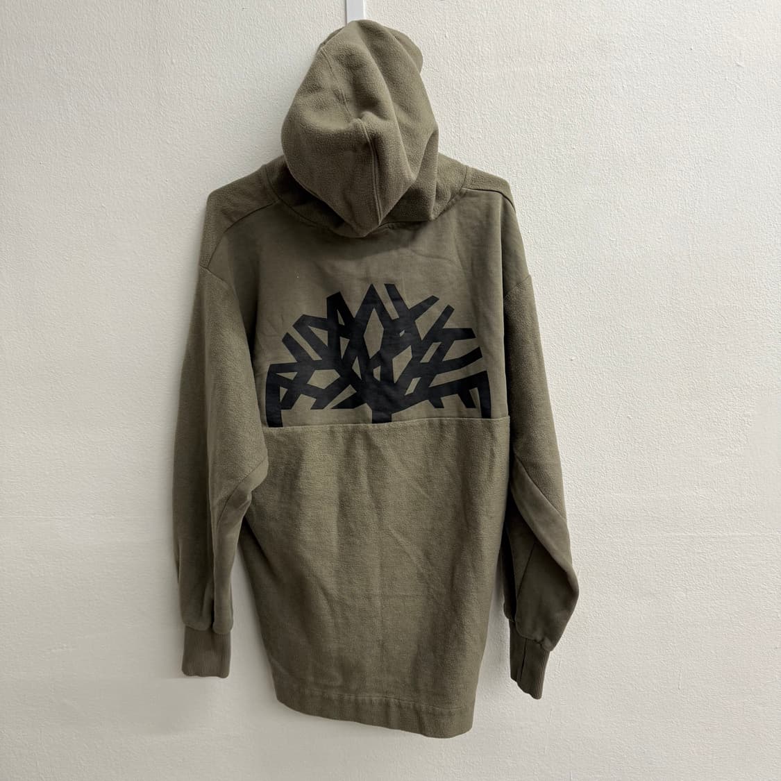 팀버랜드 하프집업 스몰로고 카키 기모 후드티 (L) 상품이미지4