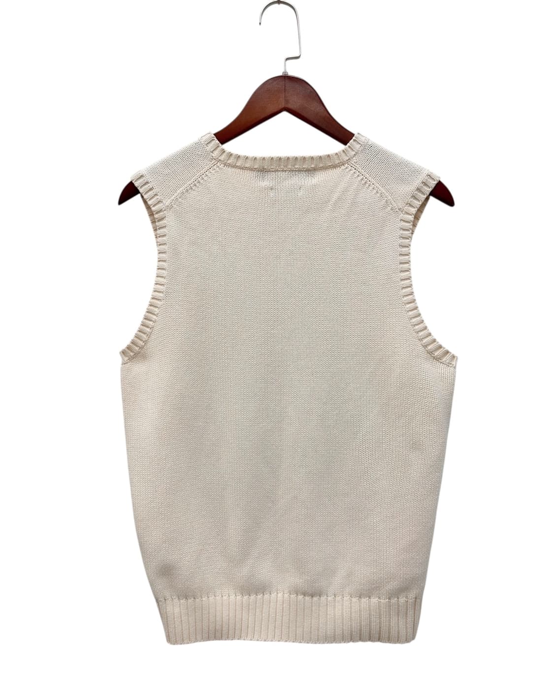 00s 폴로 니트조끼 베스트 아이보리 (여성S) 상품이미지6