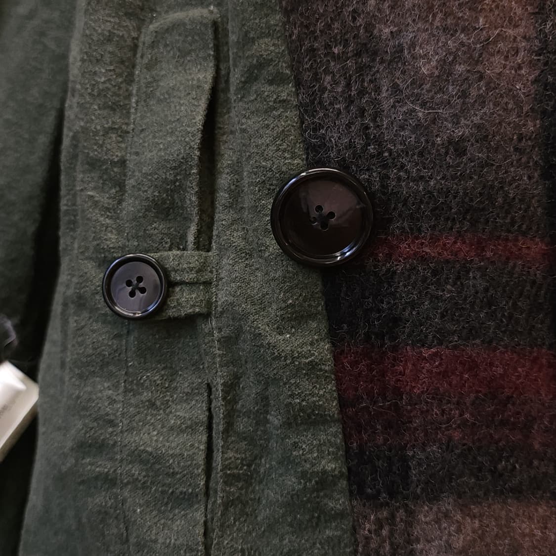 90s 폴로 랄프로렌 양털카라 헤비울 랜치코트 매키노 코트 지프코트 L 상품이미지10