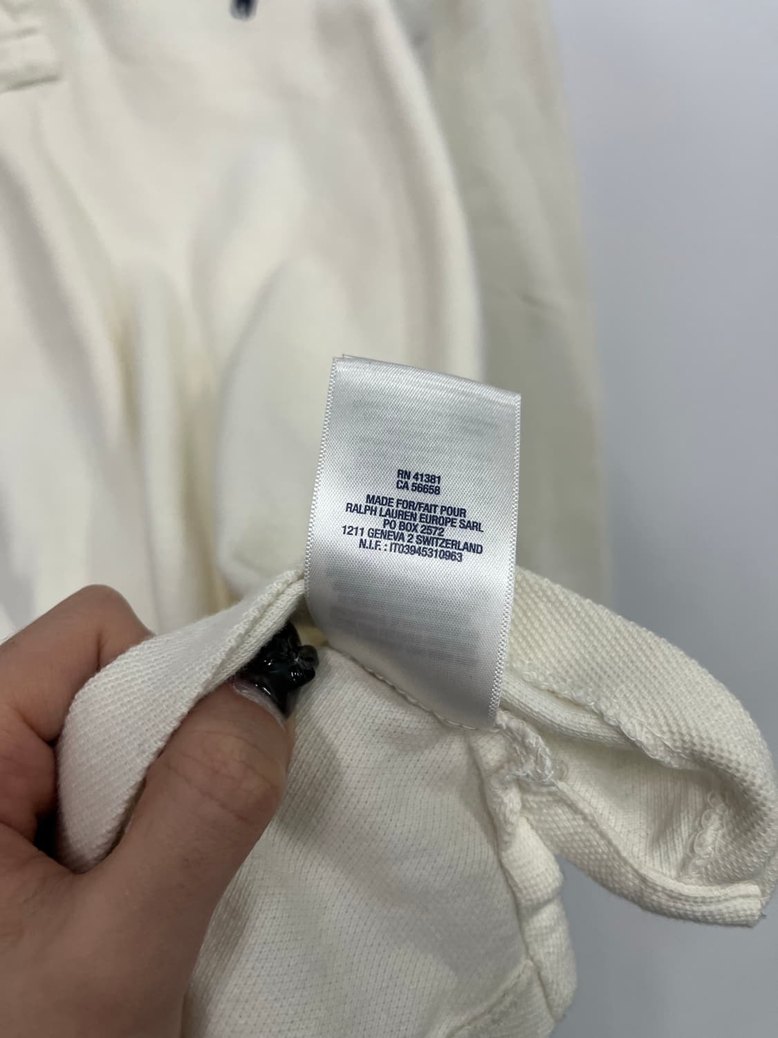 폴로 아이보리 헨리넥 긴팔티  상품이미지4