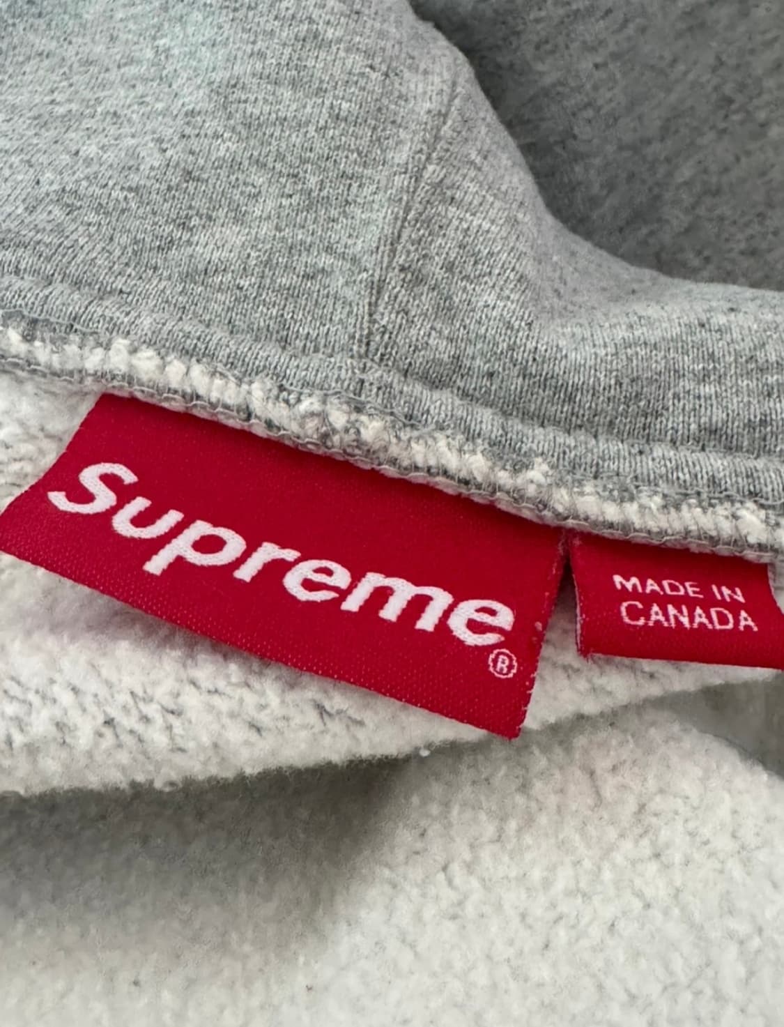 슈프림 회색 후드집업 M 상품이미지6