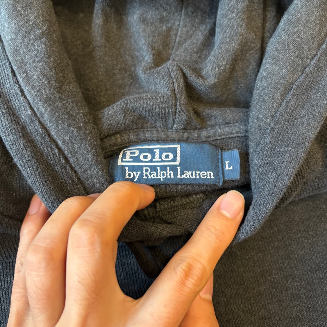 폴로 국내 정품 그레이 후드 상품이미지5