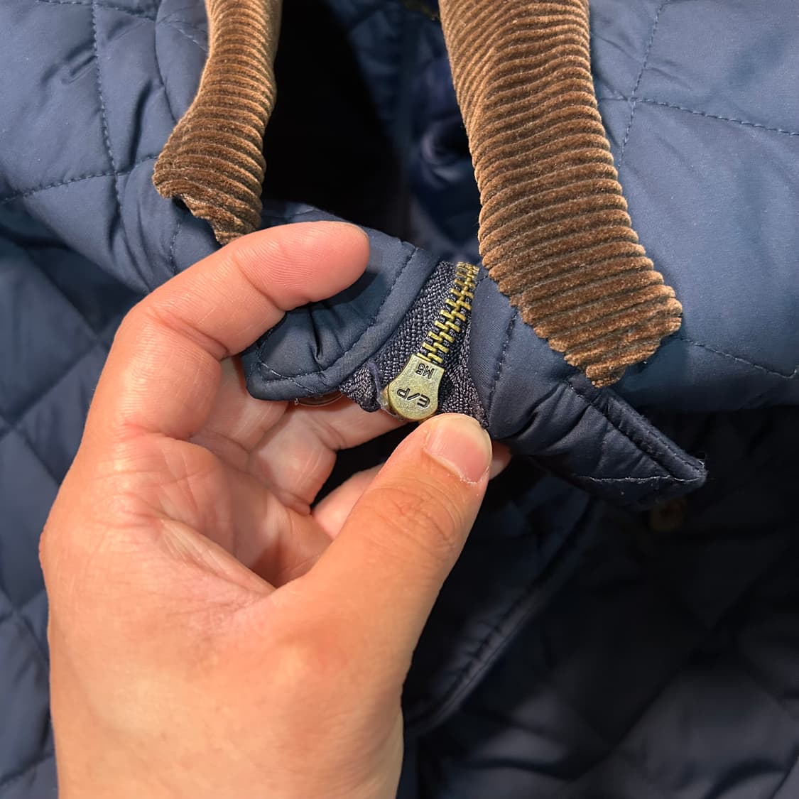 [L] 폴로 랄프로렌 송아지 가죽 덧댐 퀄팅 자켓 상품이미지6