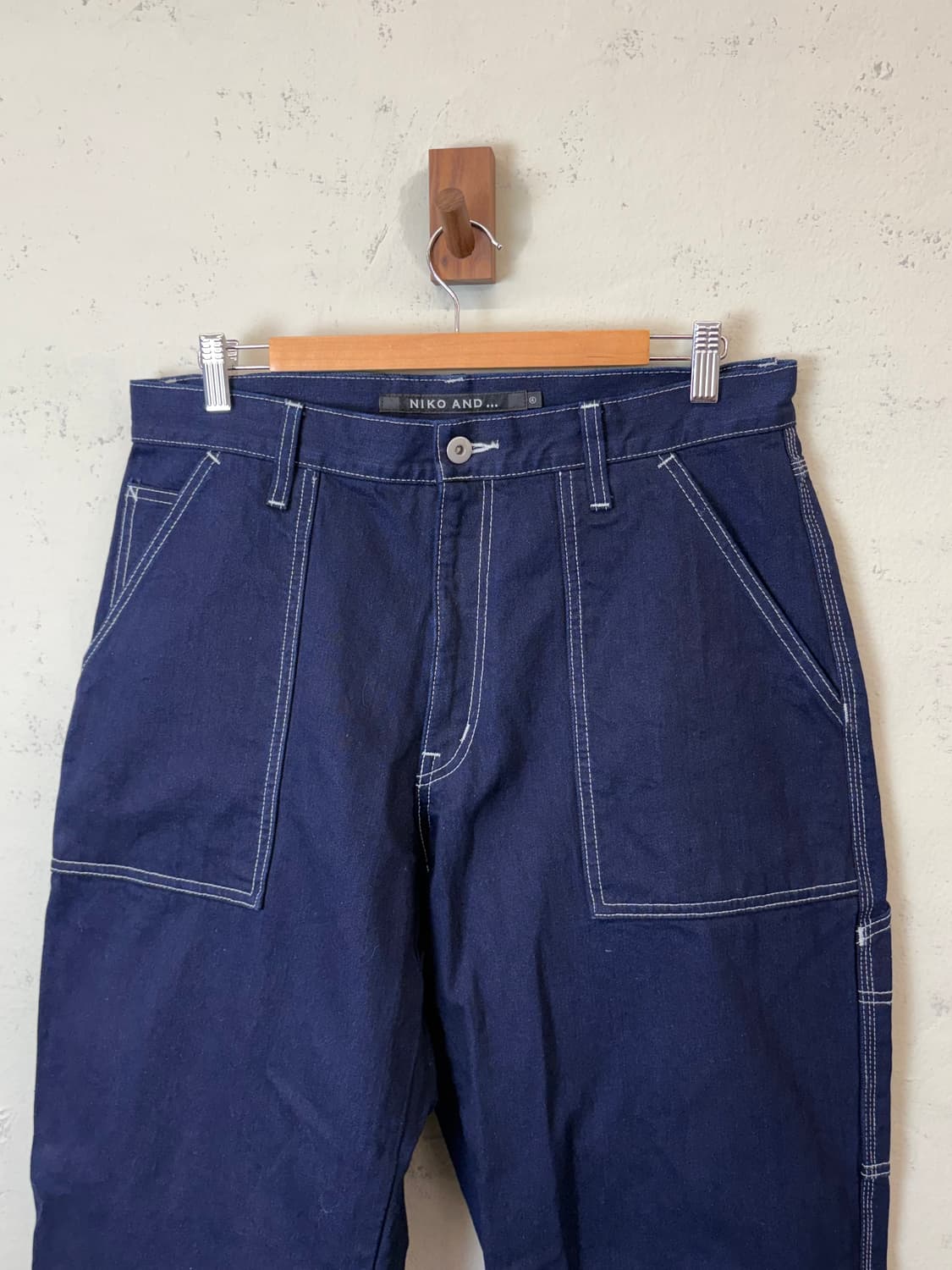 니코앤드 와이드 실루엣 카펜터 데님팬츠 상품이미지3