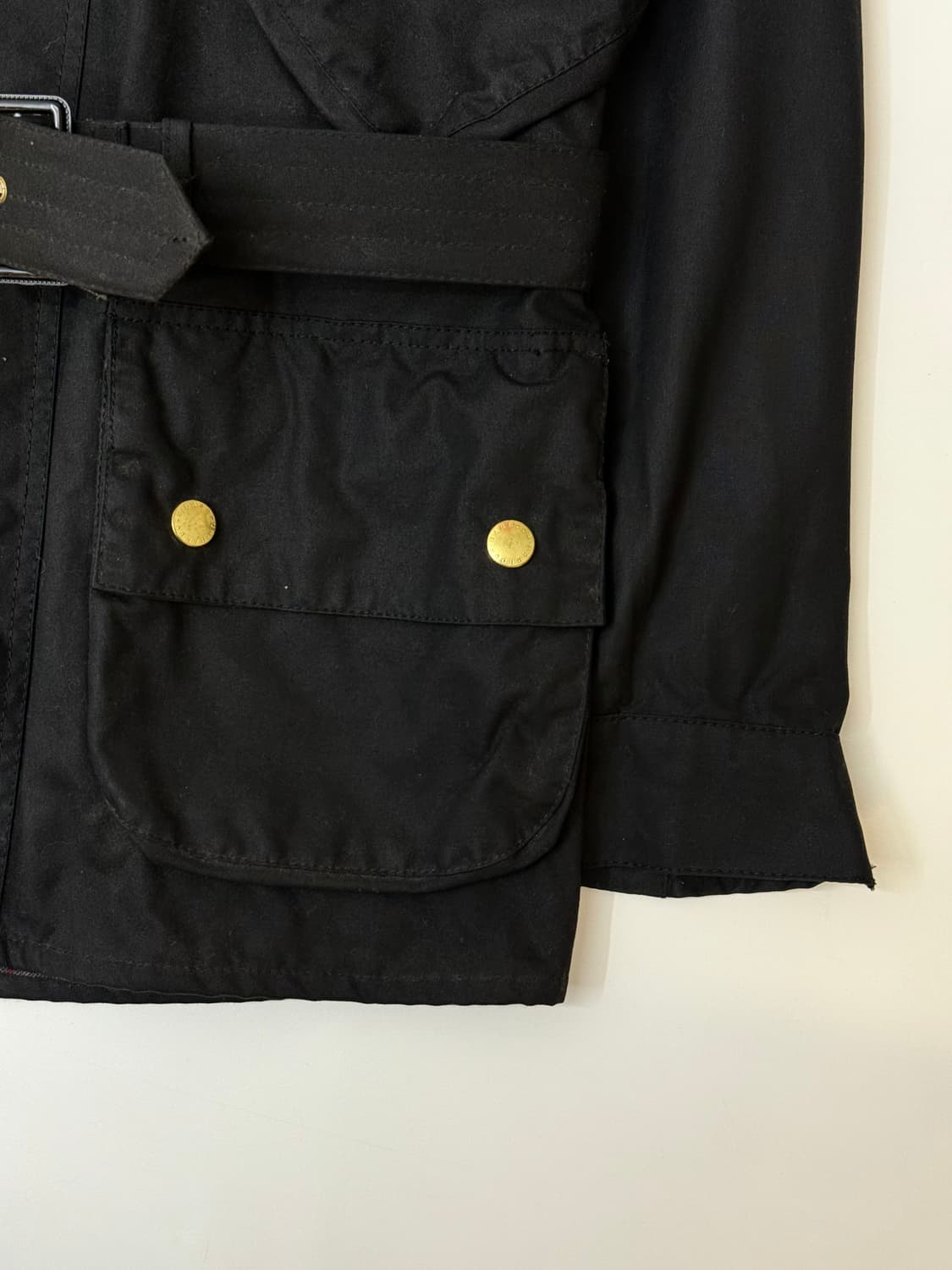Barbour 바버 인터내셔널 벨티드 왁스 자켓  상품이미지6