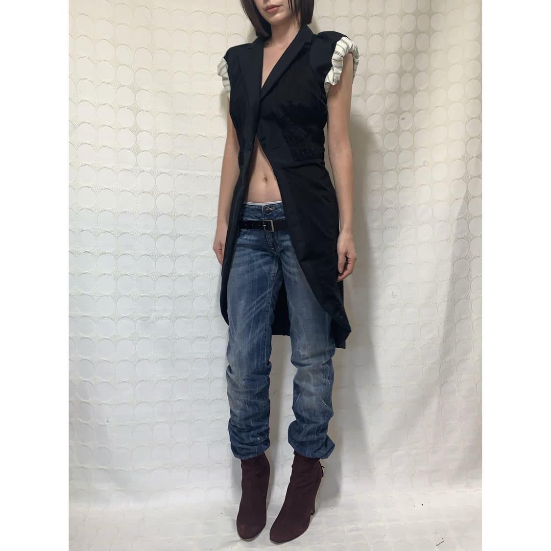 junya watanabe 블랙 퍼프소매 자켓 상품이미지2