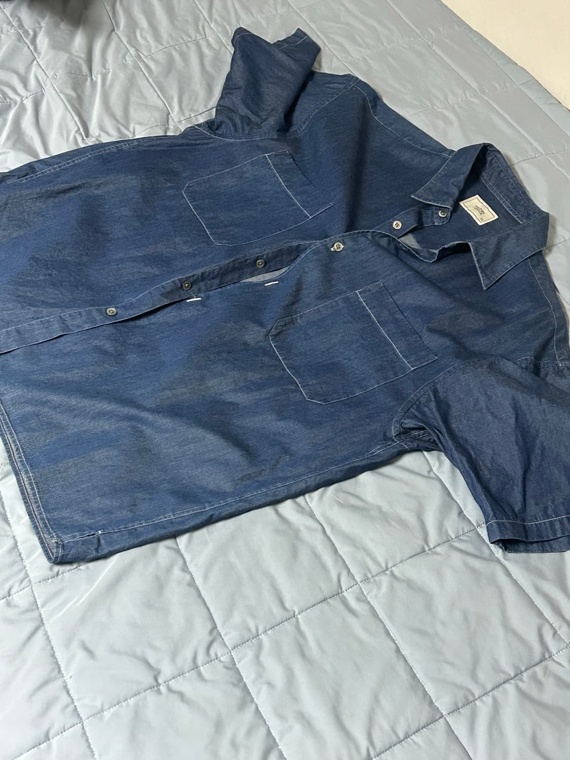 어나더오피스 writer denim shirt (indigo) 2사이즈 상품이미지3