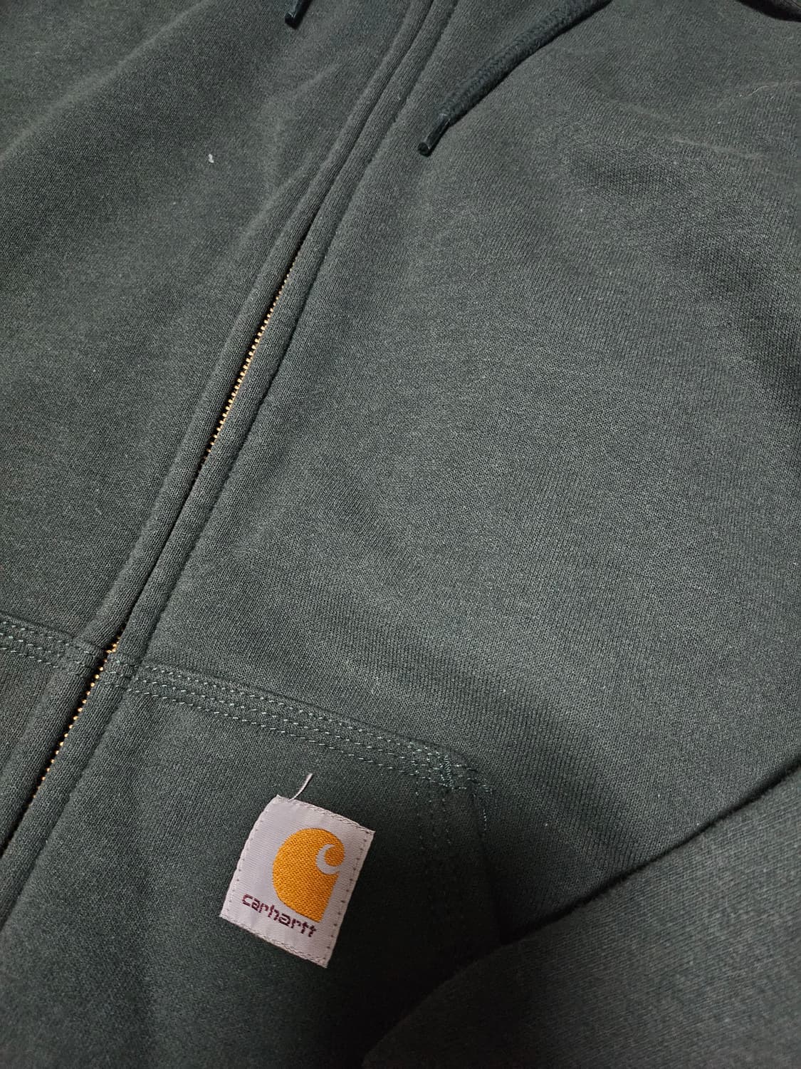 칼하트 레인디펜더 후드 집업 올리브그린 M 상품이미지3