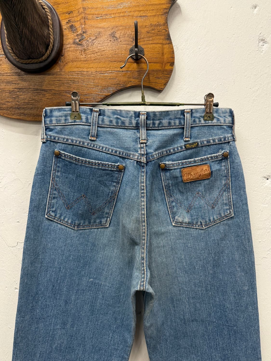 30) JAPAN Wrangler Mid Blue Straight Den 상품이미지1