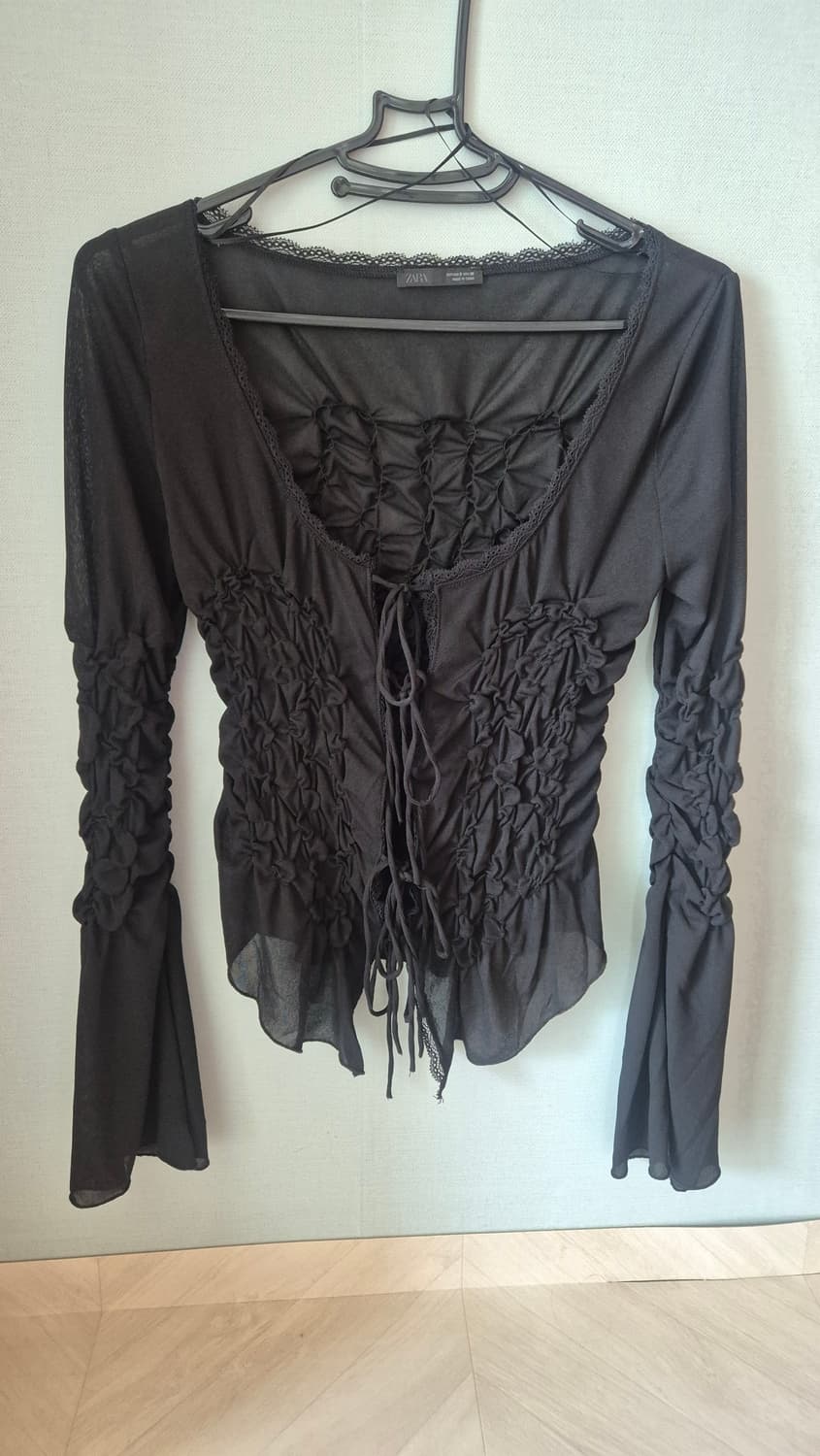 자라 레이어드 슬리브 고스 고스펑크 y2k 상품이미지1