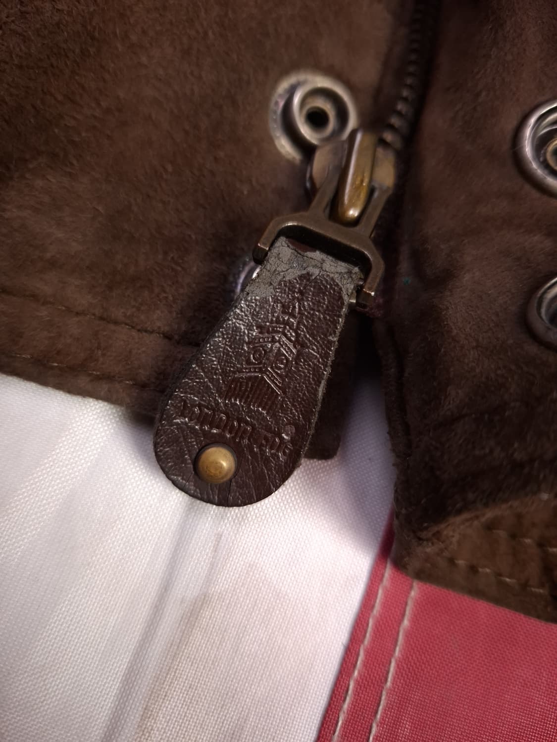 오리지날 80's 국내산 런던포그 리얼 산양 스웨이드 블루종 자켓 상품이미지4