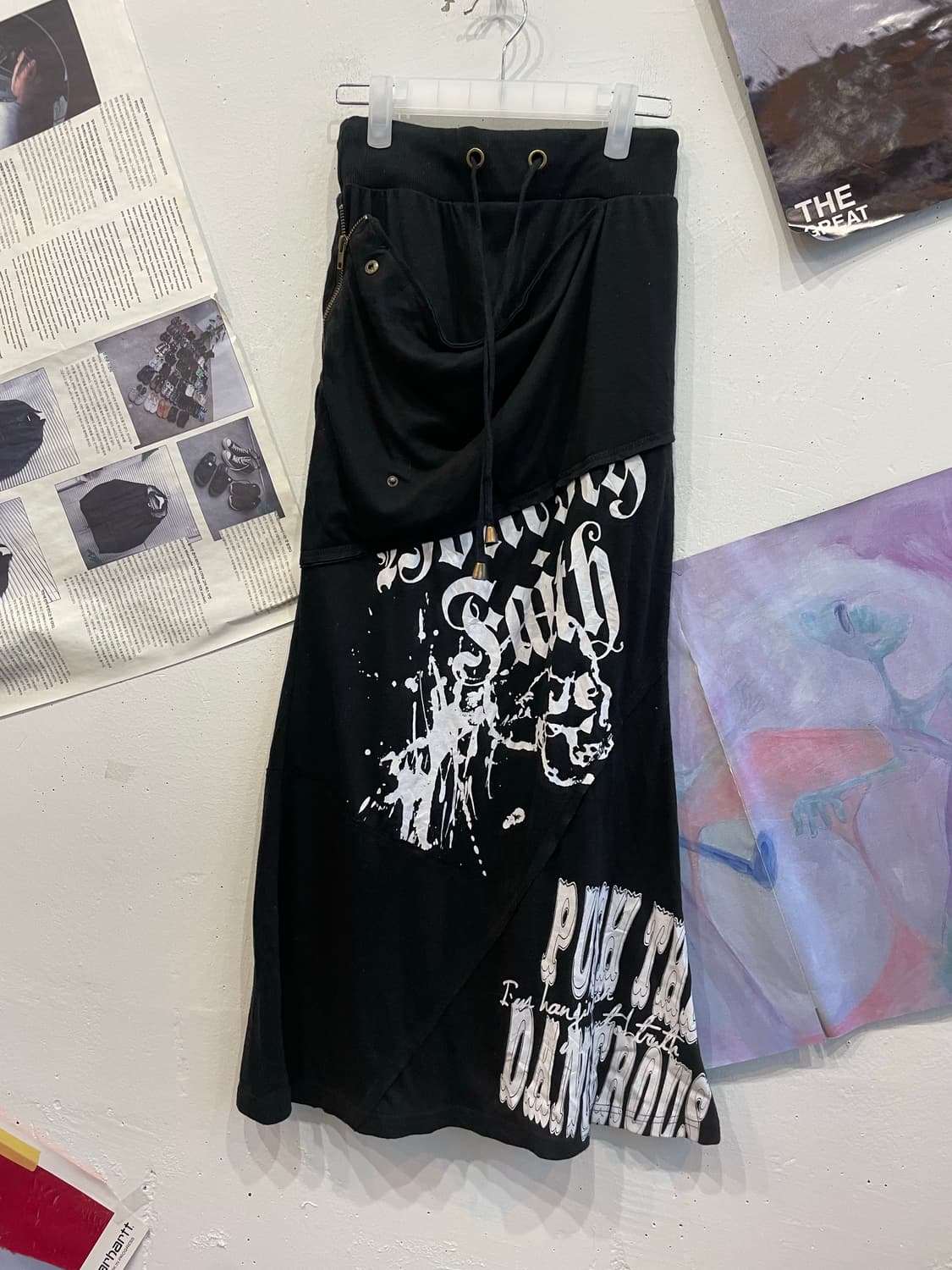 JPN 펑크 스커트 블랙 상품이미지1