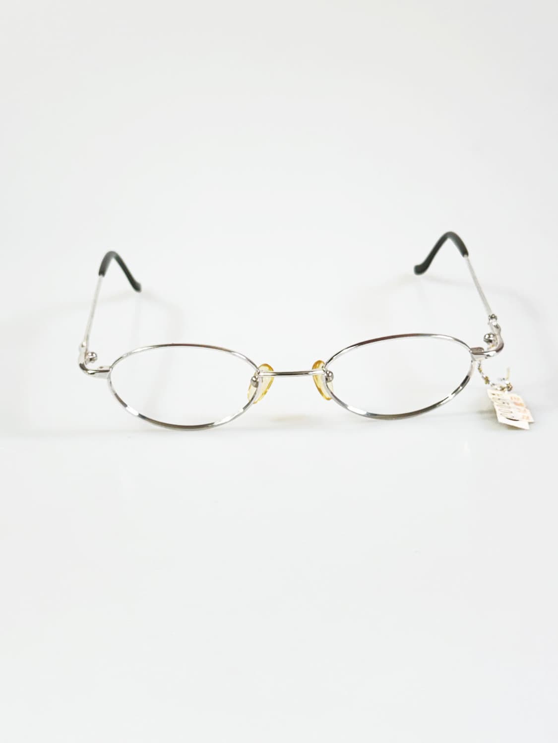 90s GEO 실버 메탈 슬림 오벌 프레임 빈티지 안경 상품이미지1