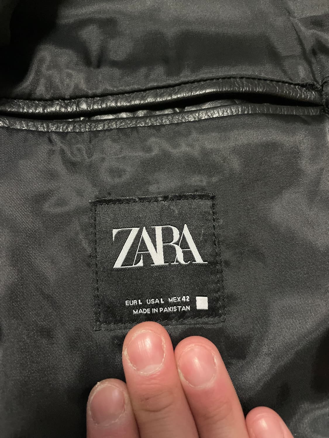 ZARA 자라 웨스턴 무드 카우하이드 버팔로 소가죽 레더 자켓 상품이미지7