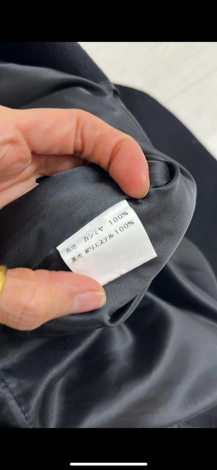 RICCI 블랙 캐시미어100코트 55,66 상품이미지5