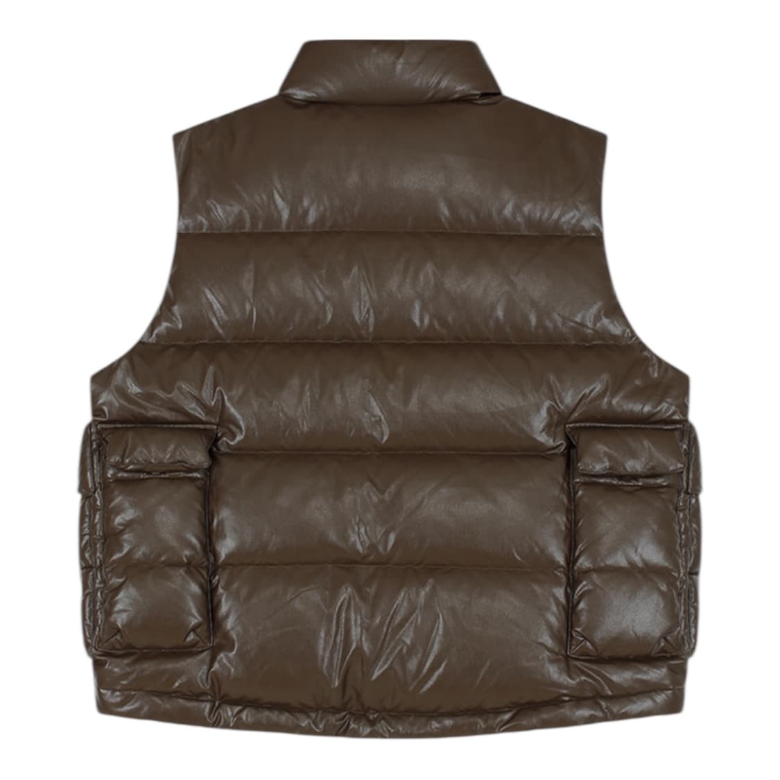 누아클레 덕다운 레더패딩베스트 상품이미지3