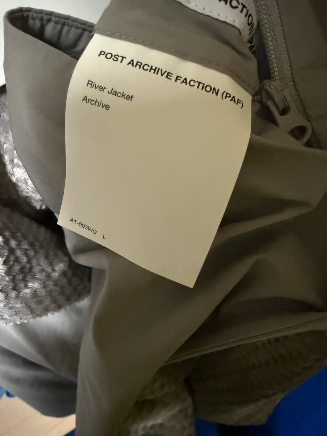 포스트아카이브팩션 파프 리버자켓 L 웜그레이 상품이미지5