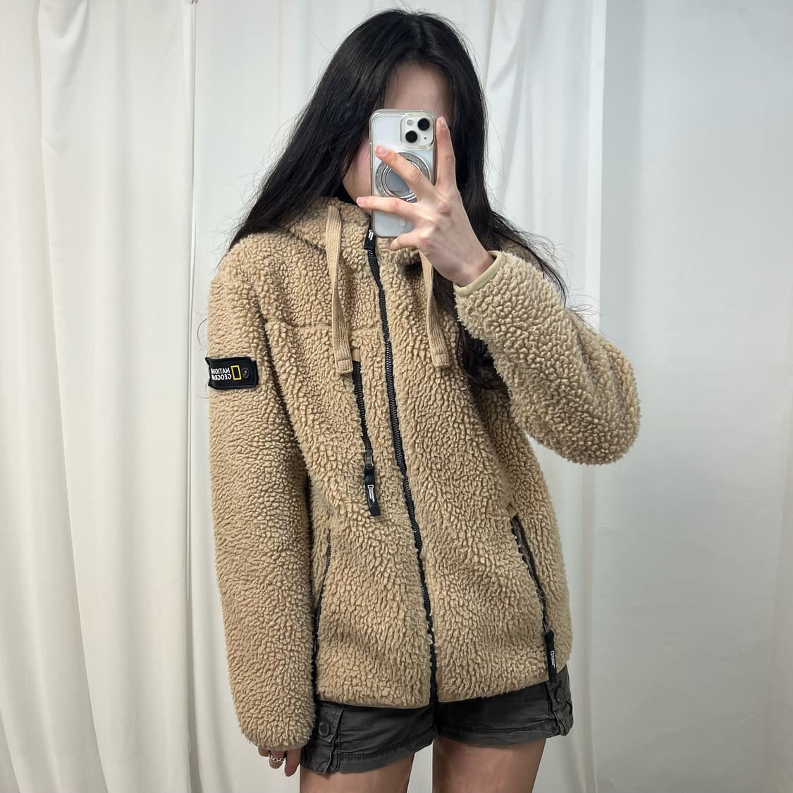 National Geographic Beige Fleece Jacket  상품이미지1