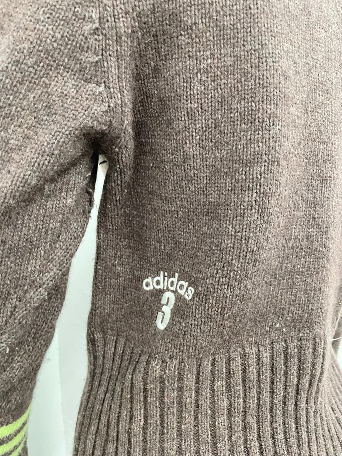 JPN 아디다스 브라운 울 니트 *레어  상품이미지4