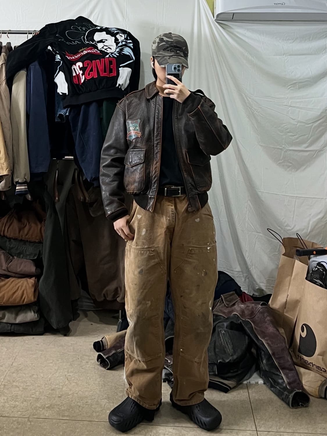 아비렉스 노르망디 A-2 가죽자켓 상품이미지5