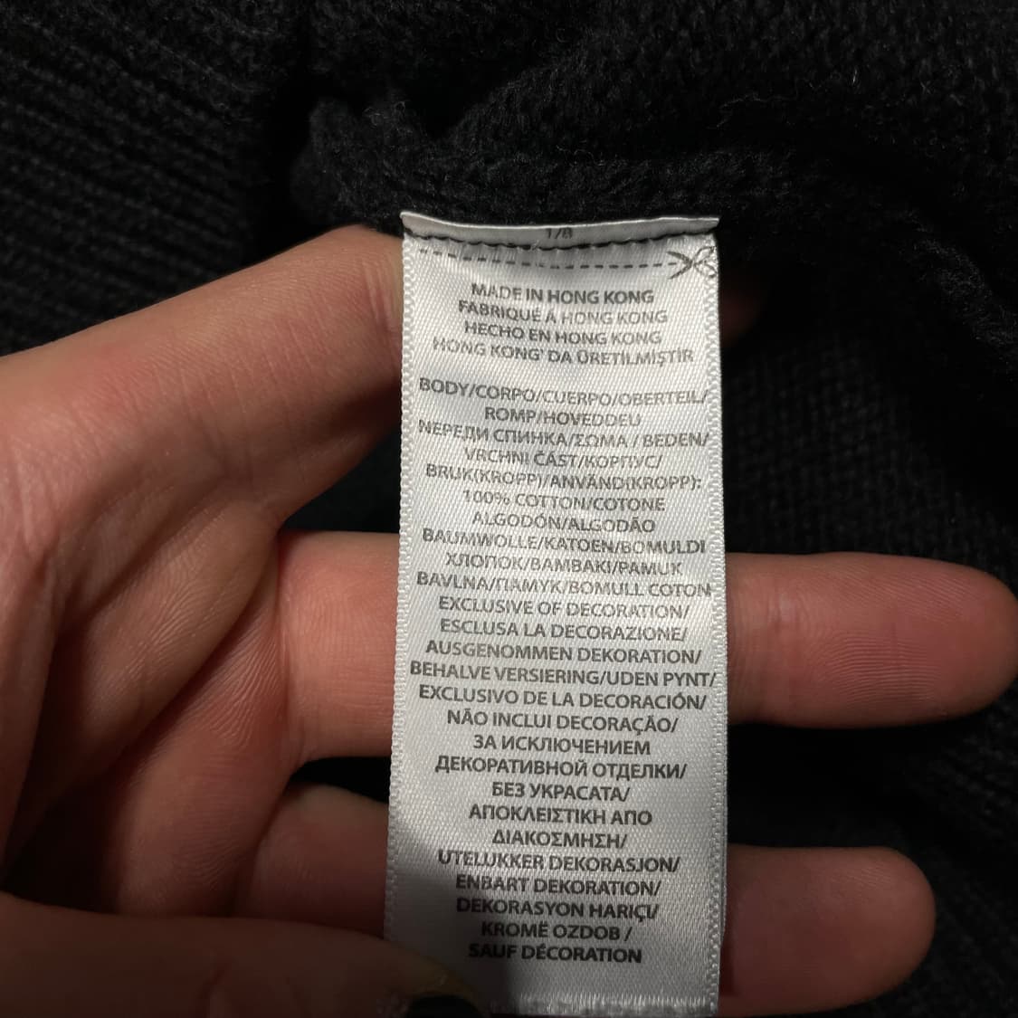 폴로 블랙 니트 M  상품이미지4