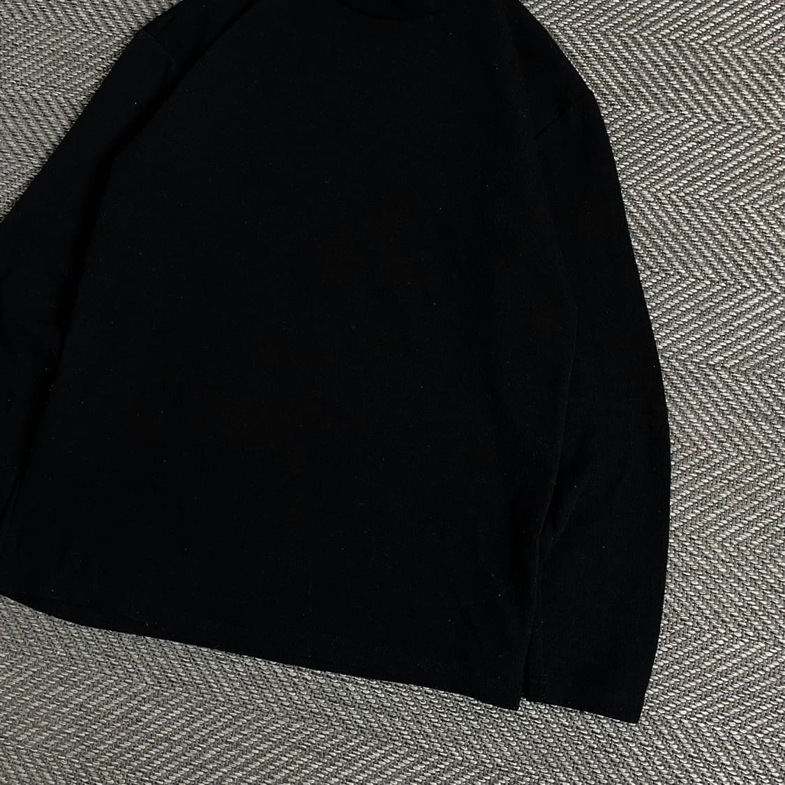 피앤콤마 머슬핏 미니멀 니트 블랙o 3398 상품이미지2