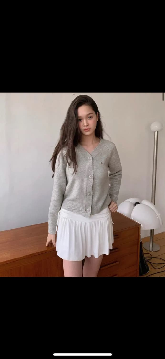 인지액티브 리브드 스커트 팬츠 - 화이트 상품이미지3