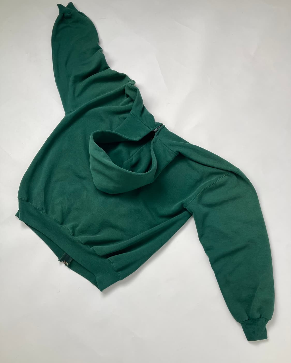 90s Russell Zip Up Hoodie (green) 상품이미지2