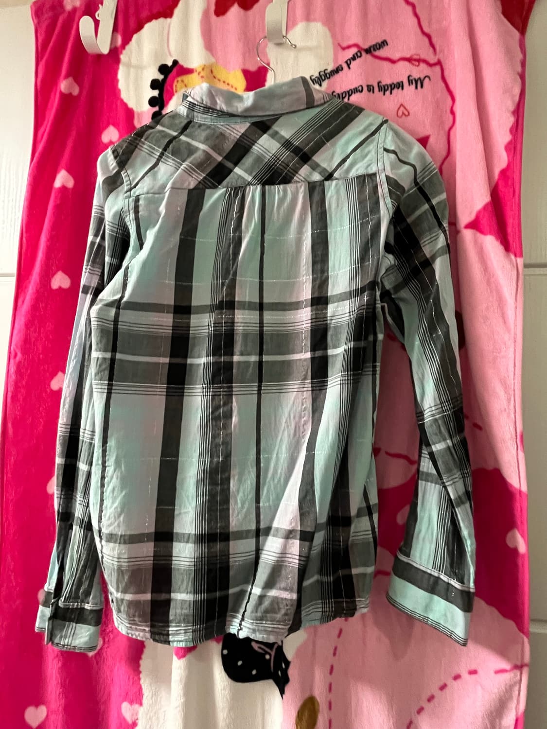 체크 은실사 셔츠 상품이미지2