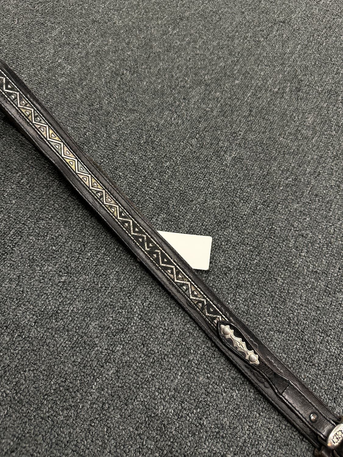 빈티지 웨스턴 블랙 가죽벨트 상품이미지3