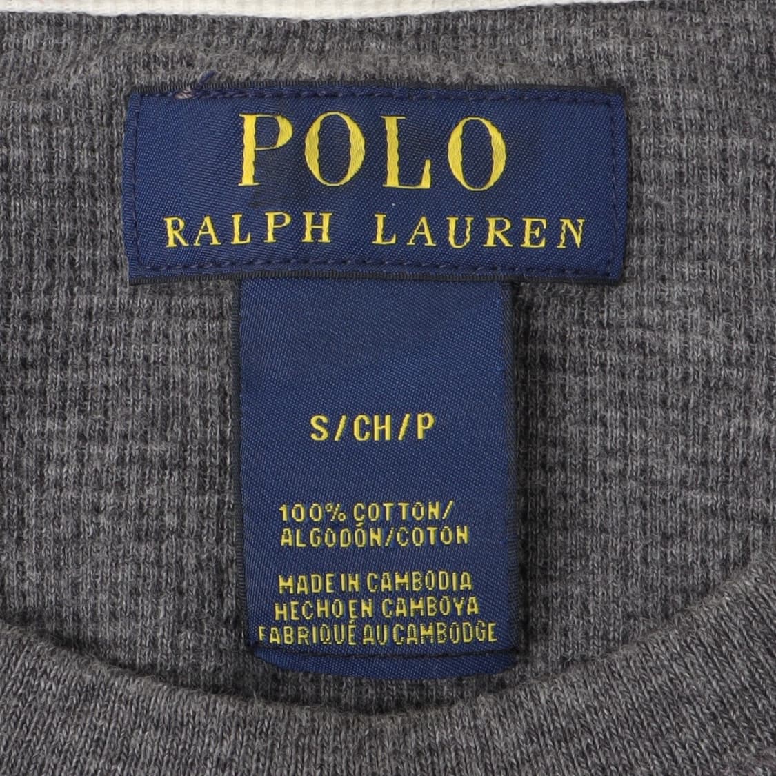 폴로 랄프로렌 그레이 와플 롱슬리브 티셔츠 상품이미지8