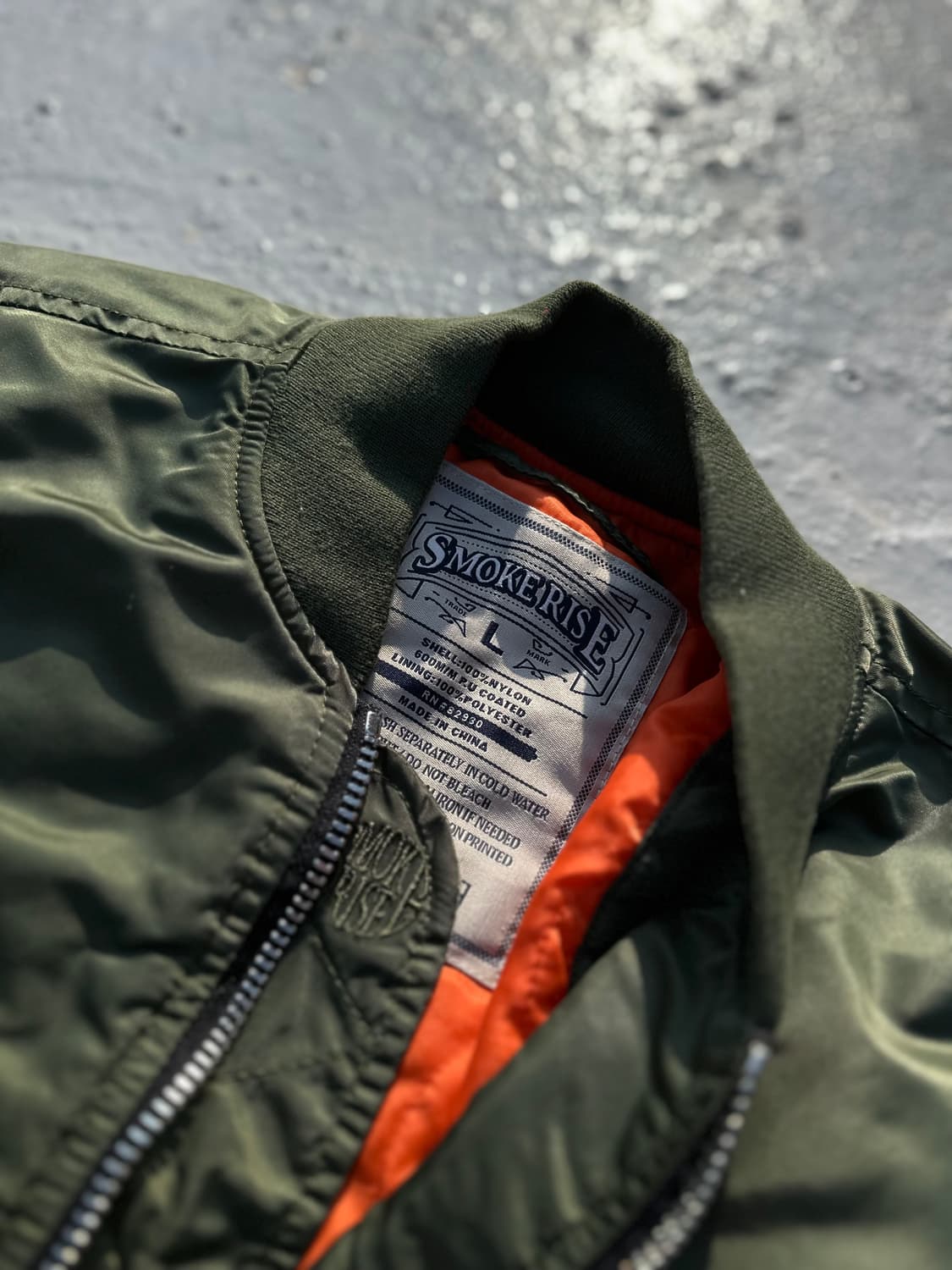 JPN Smoke Rise Bomer Jacket 항공점퍼 MA-1 상품이미지4