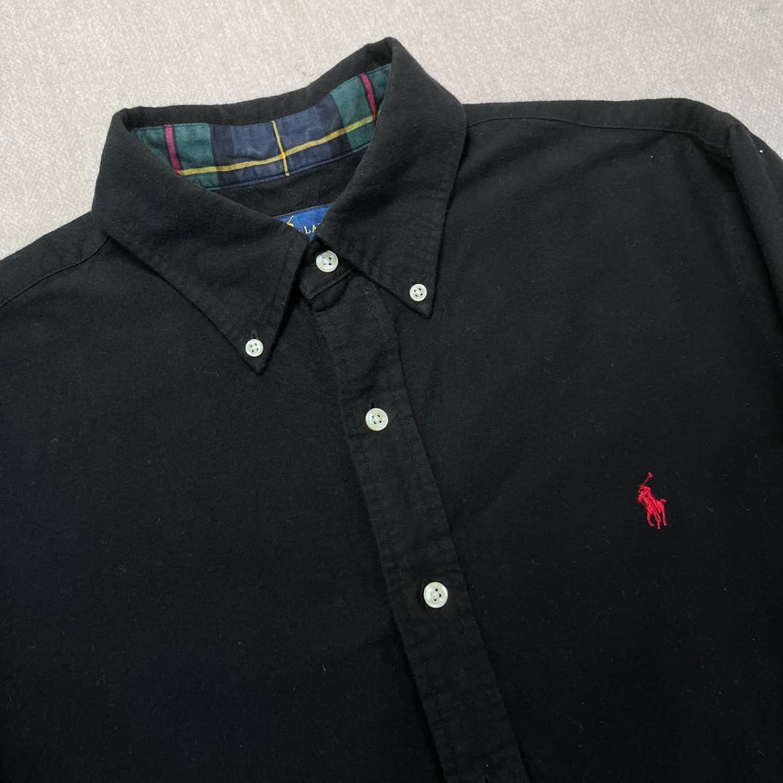 100 폴로랄프로렌 신형 코튼 블랙 와이셔츠 상품이미지2