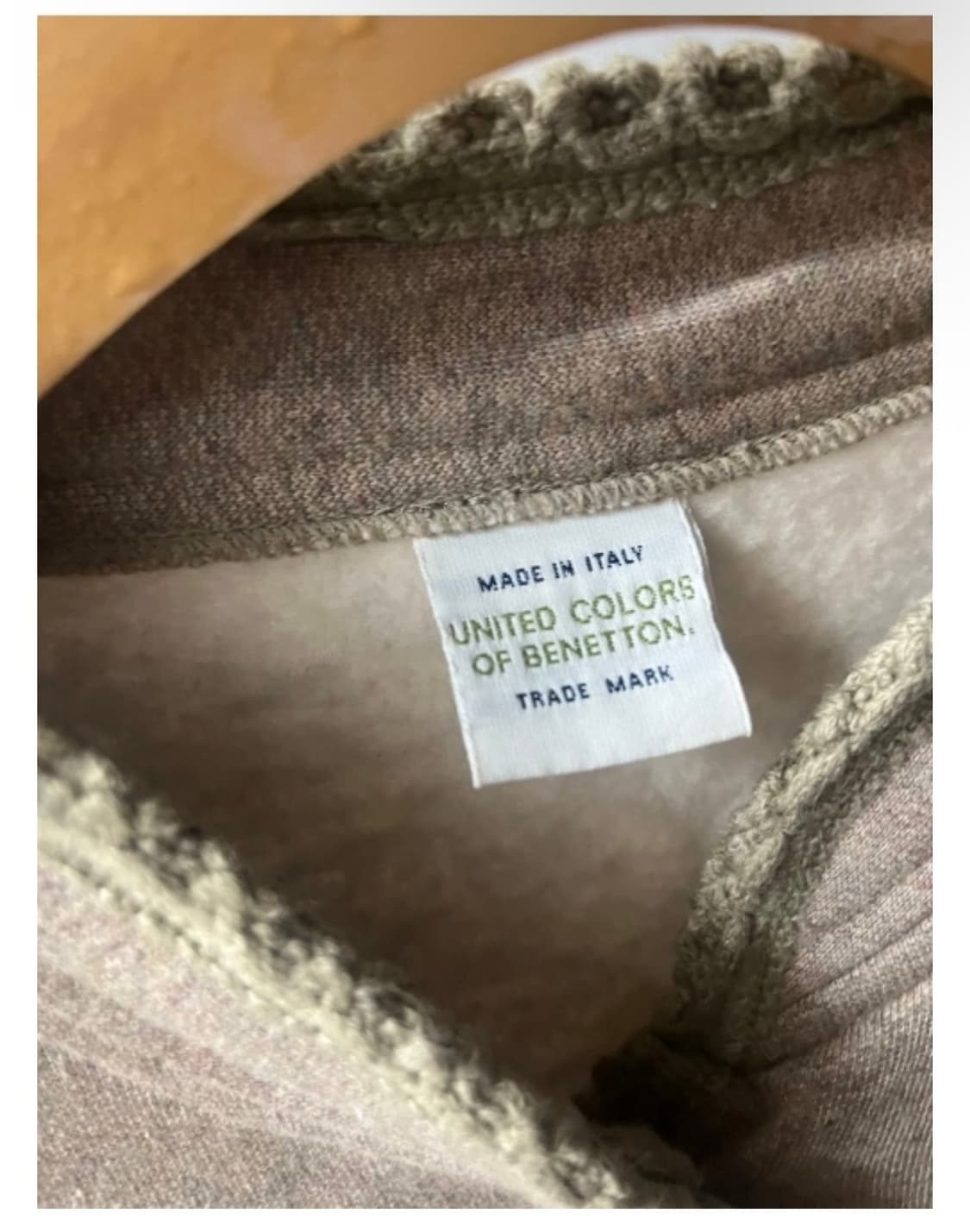 샵페어리 빈티지 베네통 기모 가디건 자켓 상품이미지4