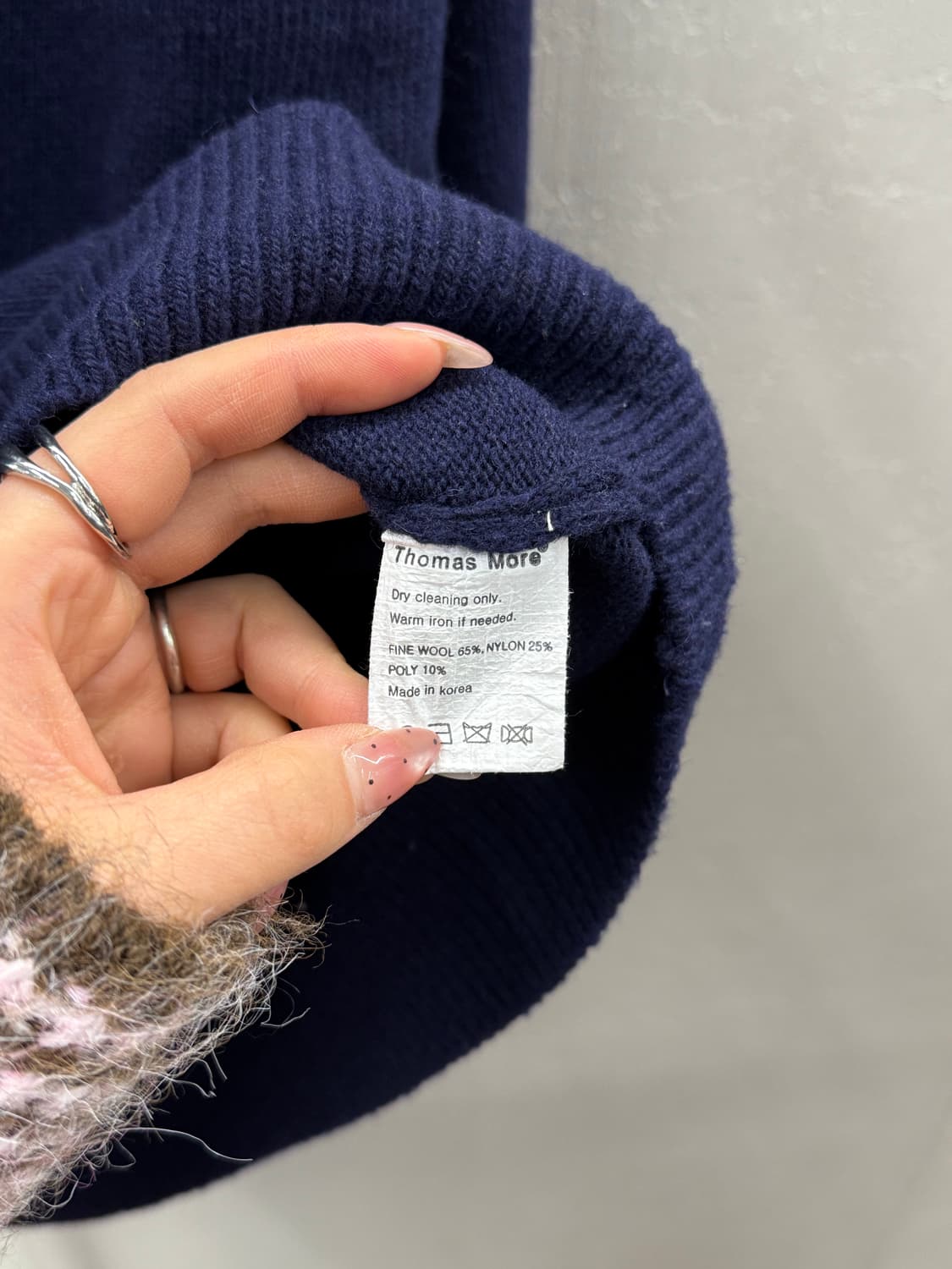 Thomas more 토마스모어 네이비 니트 M 상품이미지5