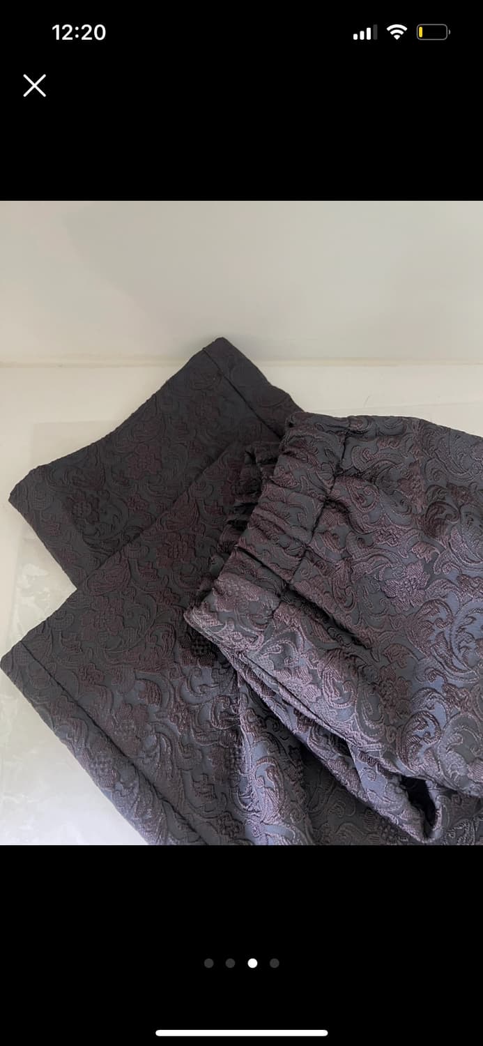 솔티페블 자카드 밴딩팬츠 브라운 Free 새상품 상품이미지2