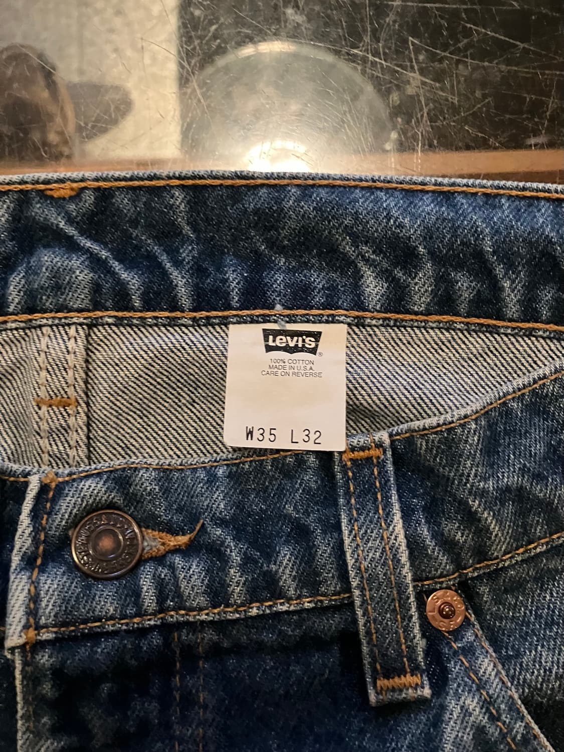 90s USA 빈티지 리바이스 517 부츠컷 데님 팬츠 상품이미지9