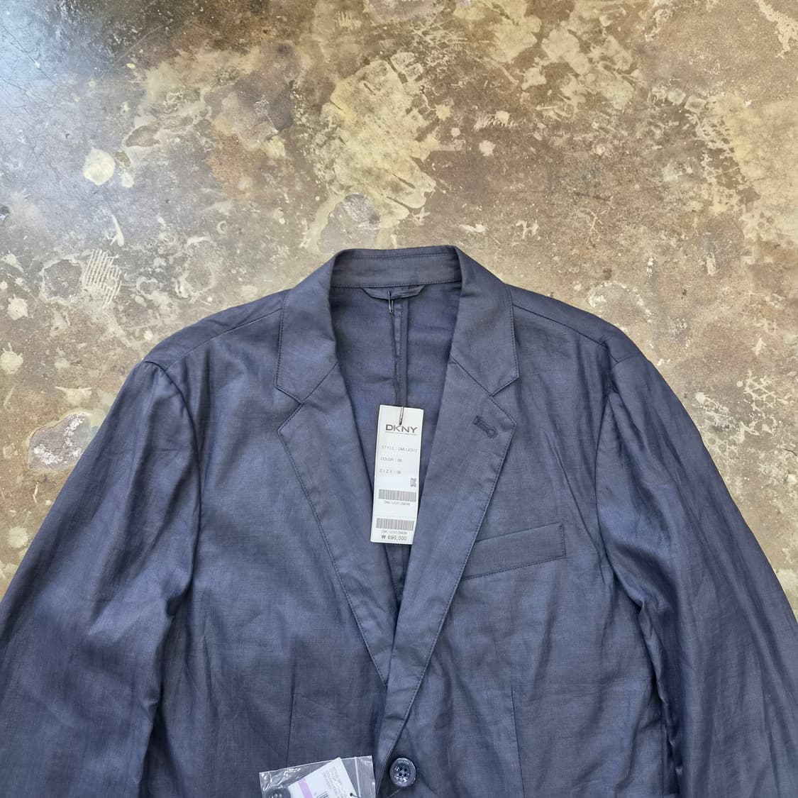 100) 새제품 DKNY 린넨 캐주얼 자켓 마이 상품이미지2